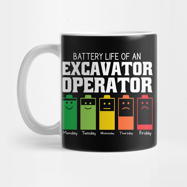 Battery Life Of An Excavator Operator by Stay Weird